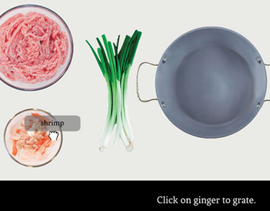 Interactive cooking web application